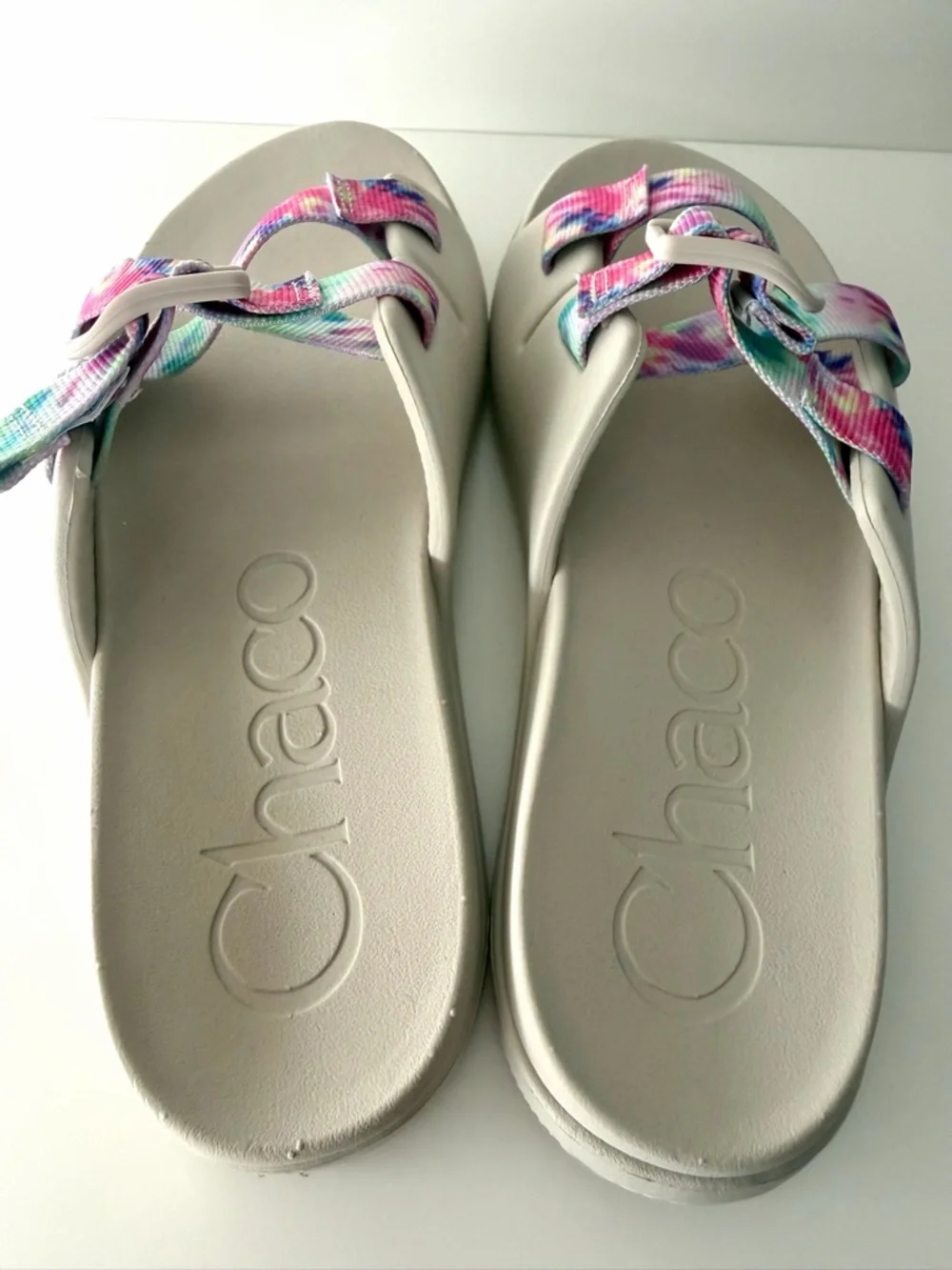 Chaco Chillos Slide Sandals Tie Dye Multicolor | Kids Size 5
